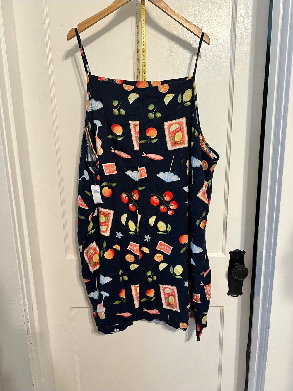 Line-Blend Apron-Neck Mini Shift - Picture 5 of 10